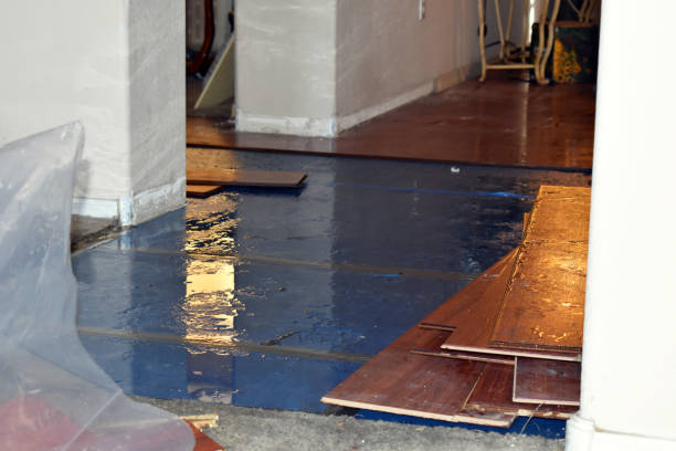 Professional Water Extraction technician working in Fleming, OH
